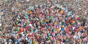 লোকে লোকারণ্য ময়মনসিংহের জনসভা; মঞ্চে তারেক রহমান